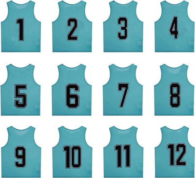 Training Mesh Sports Pinnies Numbered (1-12)