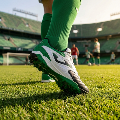 Joma Cancha Turf Soccer Shoes green on foot