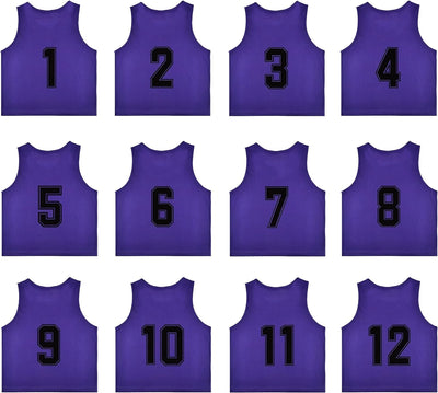 Training Mesh Sports Pinnies Numbered (1-12)