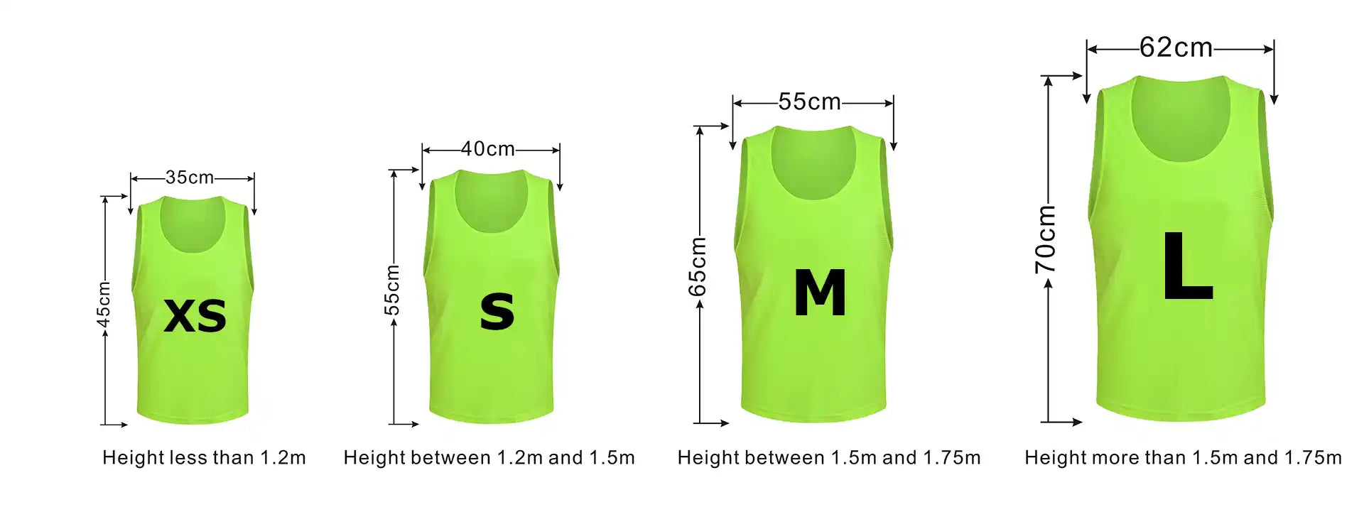 Training Mesh Sports Pinnies Numbered (1-12)