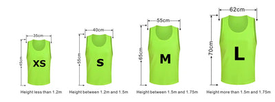 Training Mesh Sports Pinnies Numbered (1-12)