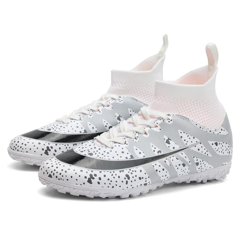 white kid custom turf shoes