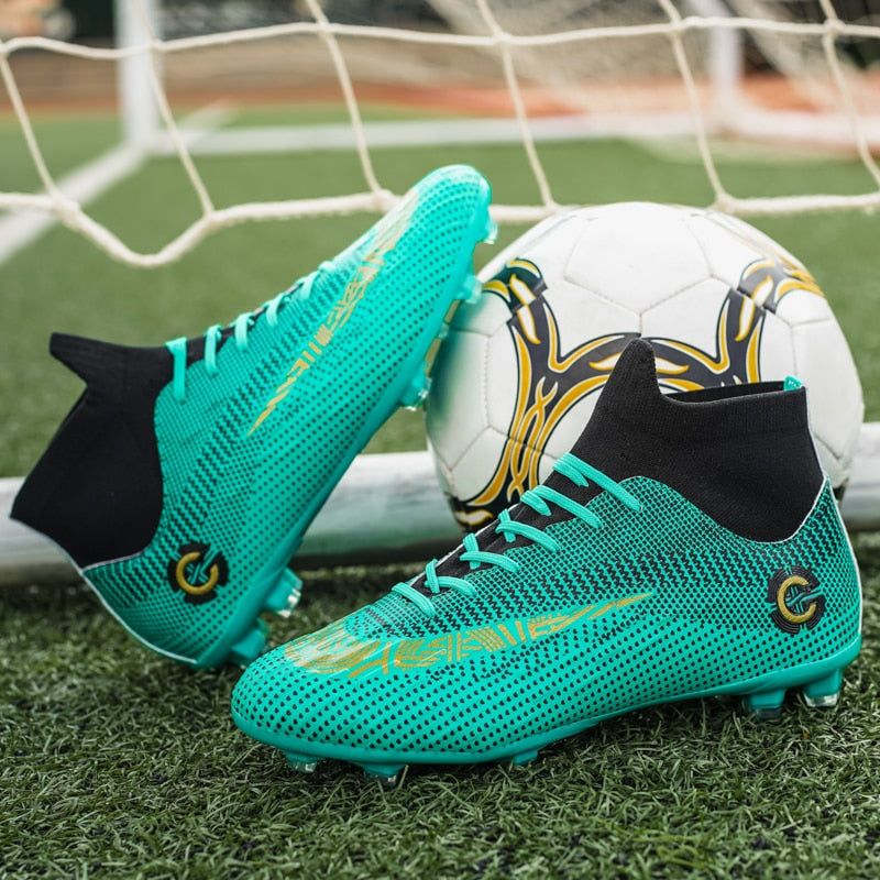 Ankle Protection Soccer Football Softball Baseball Cleats for Artificial Grass , Lawn or Indoor